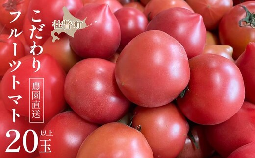＜2026年6月下旬よりお届け＞【農園直送】北海道壮瞥産 こだわりフルーツトマト 20玉以上 SBTO003