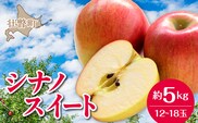 【先行予約】北海道壮瞥町産りんご「シナノスイート」約5kg(12～18玉)<2026年10月下旬よりお届け> SBTF012