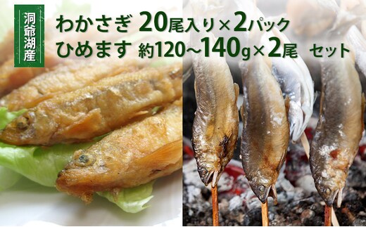 洞爺湖産わかさぎ(20尾入り×2P)・ひめます2尾(約120～140g/1尾)セット 北海道産 ワカサギ わかさぎ 川魚 魚介類 産地直送 冷凍 お取り寄せ グルメ 料理 天ぷら フライ とうやマルシェ 北海道 洞爺湖町