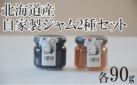 北海道産 自家製リンゴジャム＆ブルーベリージャムセット アップル 果物類 大自然 果実 1 2種 素材 美味しさ 食べ応え パン ヨーグルト 特製 