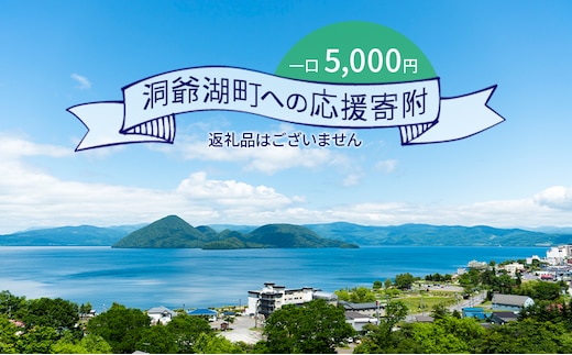 洞爺湖町 寄附のみの応援受付 5,000円コース（返礼品なし 寄附のみ 5,000円） 5000円 