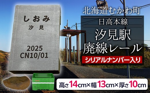 【第2弾】日高本線廃線レール 厚さ１０ｃｍ（数量限定）（シリアルナンバー入り）MKWG036