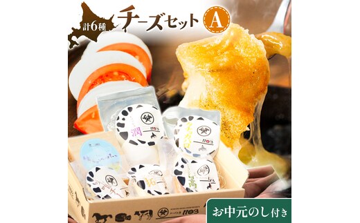 【お中元のし付き】チーズセットA 計6種 チーズ工房1103《90日以内に出荷予定(土日祝除く)》ストリング拓 ストリング日高 味噌チー モッツアレラ潤 カチョカバロ 生カマンベール チーズ チーズセット 乳製品 送料無料 ギフト 贈り物 北海道 日高町---hohdk_ck_5_set---
