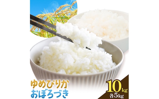 令和7年度 ゆめぴりか＆おぼろづき 食べ比べセット 各5kg 計10kg 田中農園《30日以内出荷予定(土日祝除く)》北海道 日高町 食べ比べ セット 米 こめ コメ 白米 白飯 ご飯 ごはん ふっくら つややか 豊かな甘み ほどよい粘り 日高町米 お米---hohdk_tn_3_5kg---