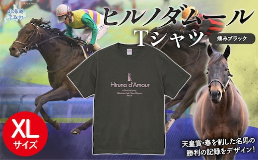 【ヒルノダムール】（燻みブラック）Ｔシャツ 選べる４サイズ【ＸＬ】 BRTV300-4