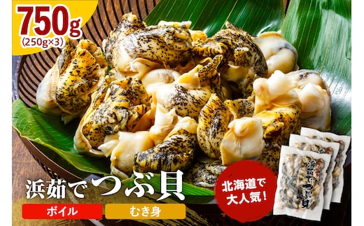浜茹でつぶ貝 750g【er001-132】
