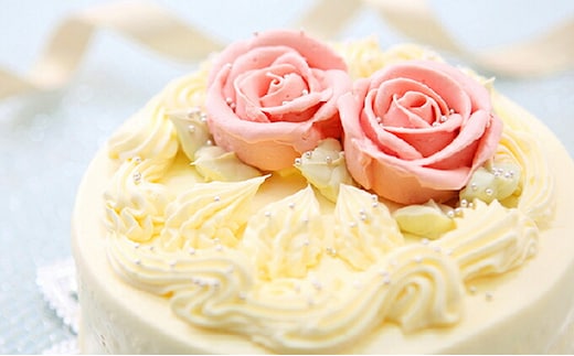 懐かしい昭和の味わい♪ バタークリームケーキ 北海道・新ひだか町のオリジナルケーキ