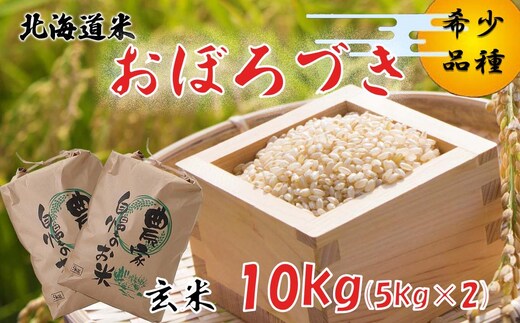 新米 令和7年度産 北海道米 おぼろづき 玄米 10kg (5kg×2) 北海道 新ひだか町