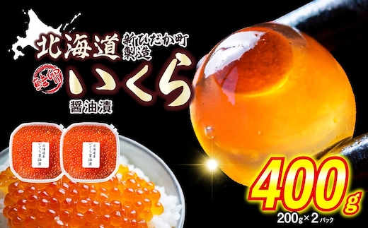 ＜ 12月1～20日に発送 ＞ 北海道産 いくら 醤油漬 400g （ 200g × 2パック ） イクラ いくら丼 海鮮丼 鮭卵 魚介 海鮮 海産物 ＜ 予約受付 ＞