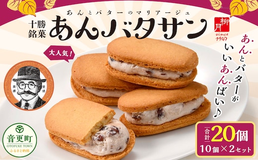 「柳月」あんバタサン 10個入×2セット(合計20個)【A72】 お菓子 あんバター