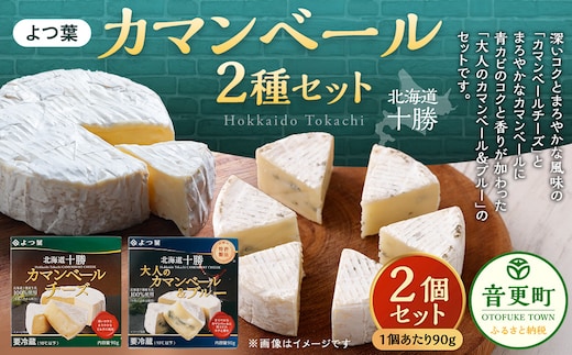「よつ葉」カマンベール2種 2個セット【B112】 チーズ 北海道