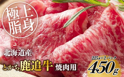 とかち鹿追牛ロース焼肉用（とかち鹿追牛Bセット） 225g×2 SKA004