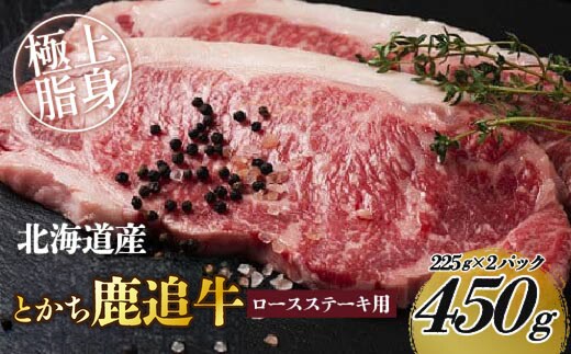 とかち鹿追牛ロースステーキ（とかち鹿追牛Dセット） 225g×2 SKA008