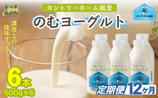 【定期12ヶ月】のむヨーグルト 500g ×6 SKB050