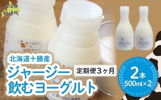 【定期3ヶ月】ジャージー飲むヨーグルト 500ml ×2 SKM023