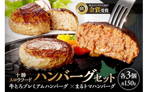 【北海道産牛肉100％】十勝スロウフード の 冷凍ハンバーグセット！ 