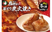 鳥せい本店の若どり炭火焼き 満足5人前