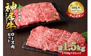 佐藤さんちの 神居牛 ロース肉 750g × 2