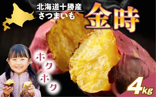 【先行受付】【2026年10月上旬より配送】北海道十勝芽室産 さつまいも （金時）４㎏ me002-025-26c