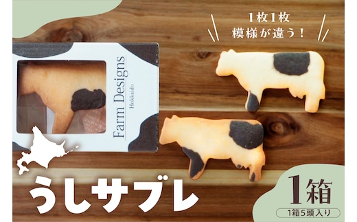 北海道十勝芽室町 牛サブレ5頭入り 1箱 me079-001c