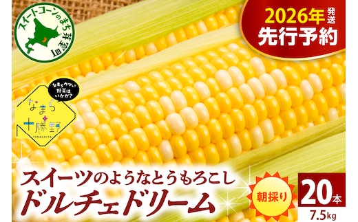 【先行受付】【2026年7月下旬～8月15日頃配送】北海道十勝芽室町 なまら十勝野 ドルチェドリーム(20本) me001-045c-26