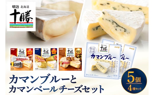 明治北海道十勝カマンブルー含む4種5個セット me003-103c