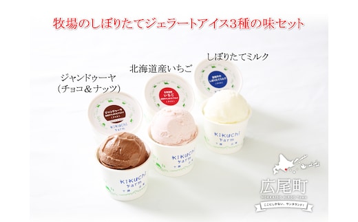 放牧牛のしぼりたてミルクアイス３種の味セット(AB0002)
