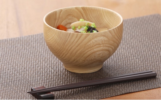 十勝の木のうつわ［天然木製］ カフェオレボウル 13cm【 工芸品 食器 マグカップ 汁椀 北海道 十勝 幕別 】