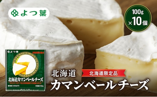 よつ葉 「北海道カマンベールチーズ [北海道限定品]」100g×10【 よつ葉 北海道カマンベールチーズ 販売店 新千歳空港 札幌駅 お土産 通販 お取り寄せ 違い 口コミ パッケージ 北海道限定 食べ方 レシピ アレンジ ワイン おつまみ 北海道 十勝 幕別 】