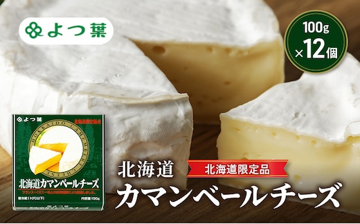 よつ葉 「北海道カマンベールチーズ [北海道限定品]」100g×12【 よつ葉 北海道カマンベールチーズ 販売店 新千歳空港 札幌駅 お土産 通販 お取り寄せ 違い 口コミ パッケージ 北海道限定 食べ方 レシピ アレンジ ワイン おつまみ 北海道 十勝 幕別 】