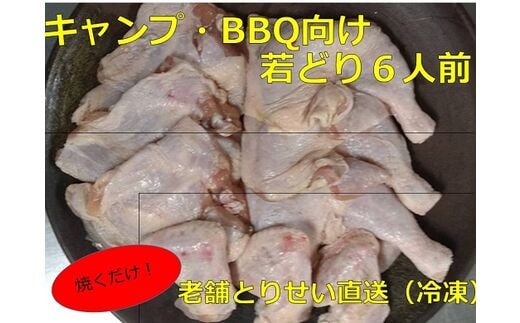 とりせい 味付き若どり 6人前セット(冷凍)【B016-3】アウトドア・キャンプ・バーベキュー