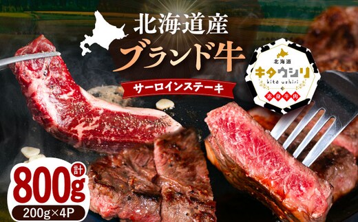北海道産牛 サーロインステーキ 200g×4パック 《足寄町》 【北海道チクレンミート】肉 牛肉 牛 北海道産牛 サーロイン ステーキ 北海道産牛肉 ブランド牛 ブランド 栄養豊富 健康 お取り寄せ ギフト 足寄町 北海道産 北海道 [BEBJ002]