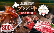北海道産牛 ロース 焼肉用 400g×2パック 《足寄町》 【北海道チクレンミート】肉 牛肉 牛 北海道産牛 ロース 焼肉 北海道産牛肉 ブランド牛 ブランド 栄養豊富 健康 お取り寄せ ギフト 足寄町 北海道産 北海道 [BEBJ004]
