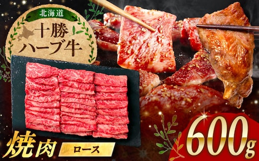 北海道 十勝 ハーブ牛 ロース 焼肉 600g （200g×3） 《足寄町》【株式会社ノベルズ食品】 [BEAQ034]