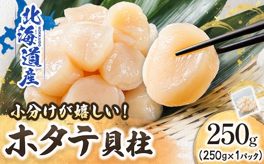 【12/21まで年内お届け】北海道産 ホタテ貝柱 約250g×1パック 帆立 ホタテ ほたて 貝柱 刺身 刺し身 ほたて刺身 刺身 冷凍 セット 貝類 小分け 産地直送 魚介類 海鮮 絶品 人気 ヒロセ クラシル レシピ 年内配送 年内発送 北海道 釧路町 釧路超 特産品