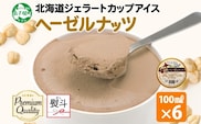 2348. 無地熨斗 くりーむ童話 カップアイス ヘーゼルナッツ 100ml×6個 アイスクリーム アイス スイーツ おやつ ミルク 贈り物 ギフト プレゼント 詰め合わせ 送料無料 北海道 弟子屈町