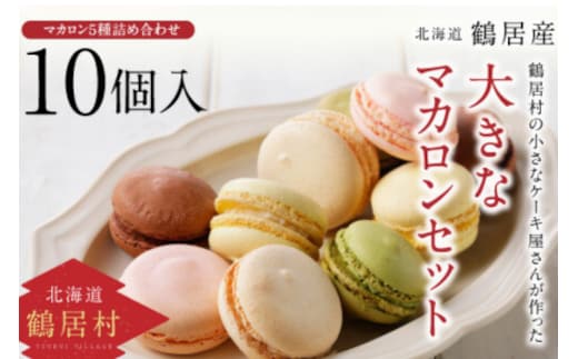 北海道鶴居村の小さなケーキ屋さんが作った大きなマカロン5種詰め合わせセット