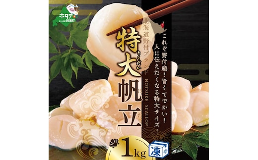 ホタテ の中の ほたて 野付の 帆立 を知り尽くす 野付漁協自ら加工だから 旨さ 訳あり ホタテ 産直 送料無料 「野付産 冷凍 ホタテ 1kg 特大 」