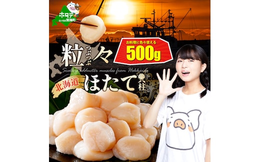 【訳あり】北海道 野付産 ほたて 500g 帆立 貝柱 ホタテ 貝柱