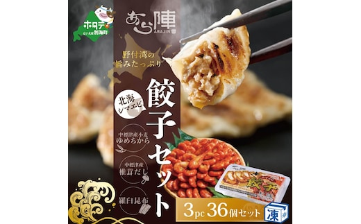 北海道産 旨みたっぷり 野付湾 北海シマエビ餃子 12個入り×3pc 冷凍