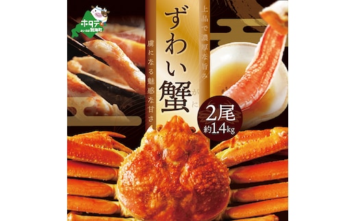 訳ありズワイ蟹 2尾（計1.4kg）【SS000HZ01】