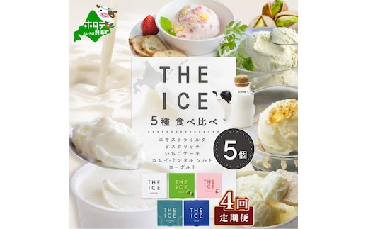 【毎月4回定期便】【THE ICE】5種食べ比べ 5個セット【CJM040206】