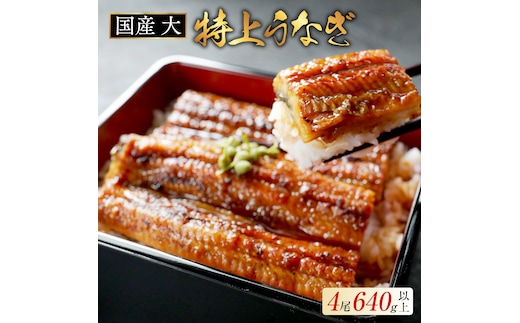 （6月）国産 大 特上うなぎ(160g×4尾)