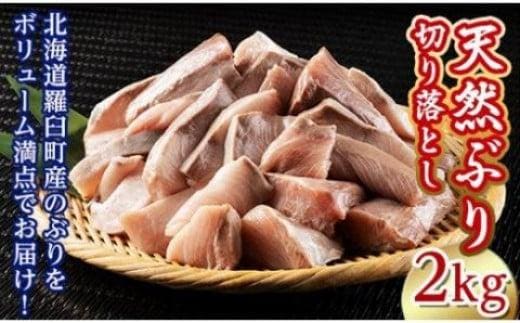 訳あり 北海道知床羅臼産 天然 ぶり 切り落とし（加熱用）2kg（500g×4袋） 生産者 支援 応援