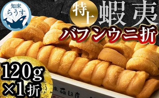 ＜先行受付＞＜27年1月～6月内発送＞エゾバフンウニ 折うに(特上)120×1枚