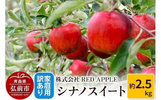 りんご【訳あり】家庭用 シナノスイート 約2.5kg