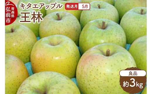 【26年5月クール便発送】りんご 王林【良品】約3kg【CA貯蔵】キタエアップル [贈答 贈り物 アップル 産地直送 青森県 弘前市 詰め合わせ セット 果物 フルーツ 林檎 リンゴ くだもの]