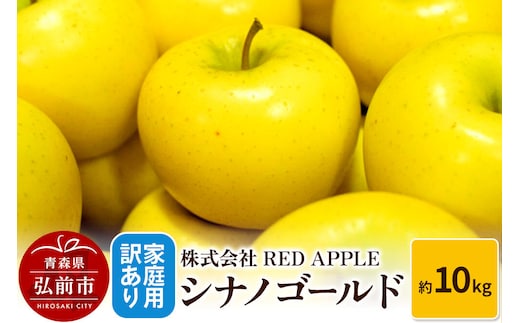 【寄附金額見直しました】りんご【訳あり】家庭用 シナノゴールド 約10kg