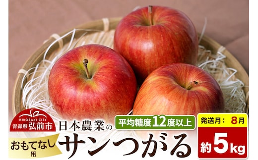 【26年8月クール便発送】りんご サンつがる【おもてなし用】約5kg 平均糖度12度以上 青森県産 果物 フルーツ 林檎 リンゴ くだもの [産地直送 アップル 青森県 弘前市]