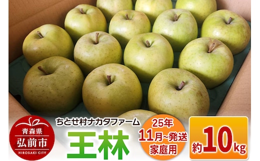 【25年11月～発送】りんご【家庭用】王林 約10kg